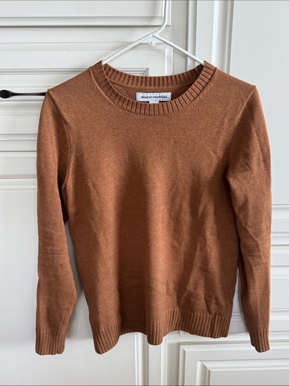 Amazon Essentials Camel Crewneck Sweater